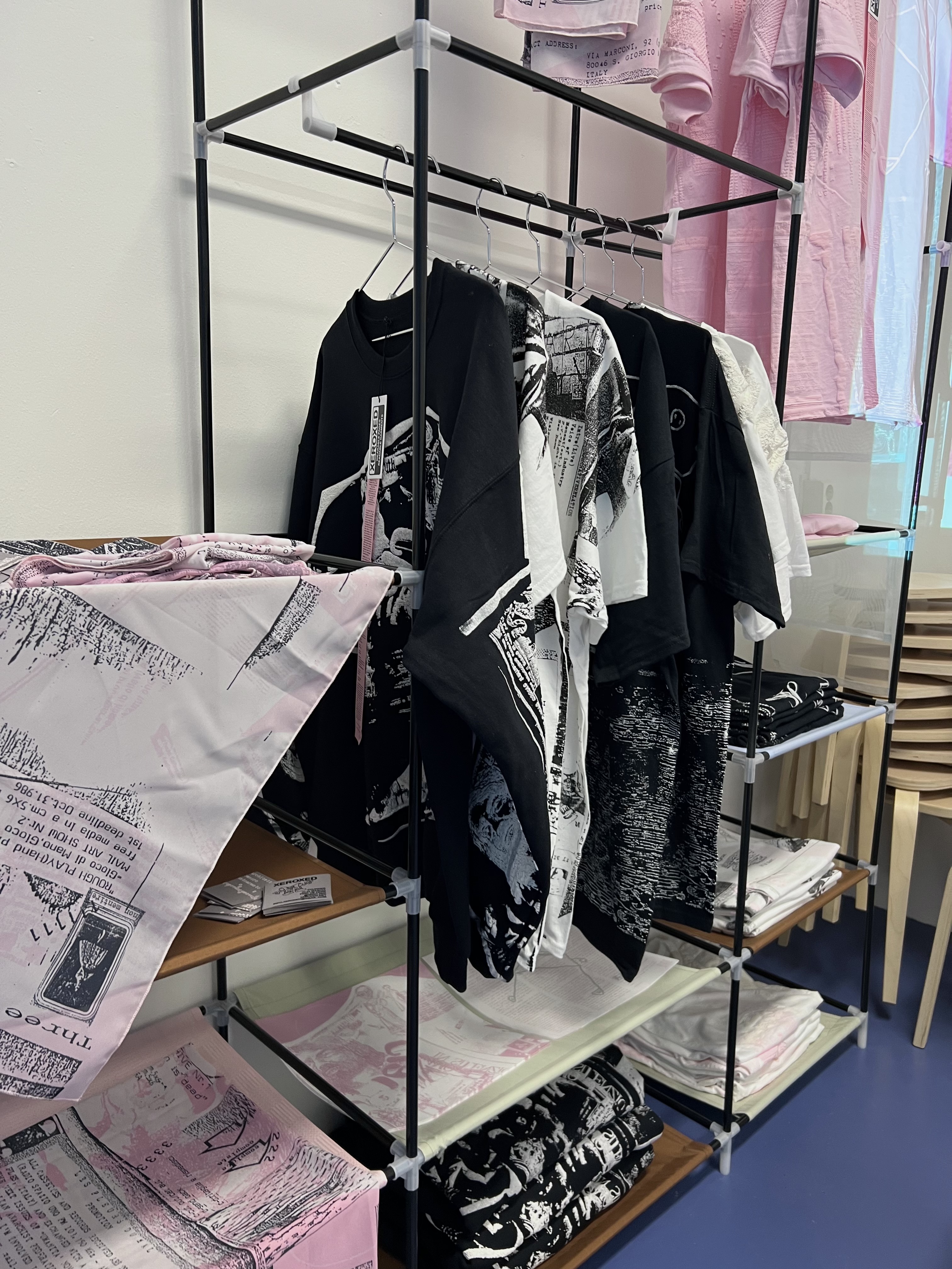 Added Xeroxed garments to the shop